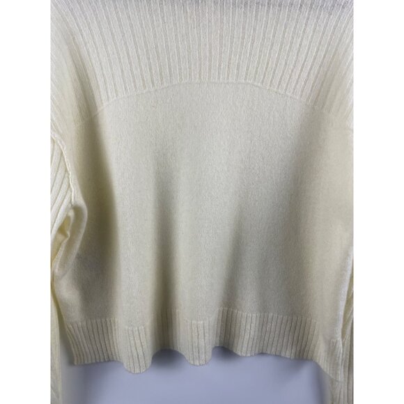 Free People Women's Medium Aubrey 100% Cashmere Boxy Ribbed Turtleneck Sweater - Picture 7 of 10
